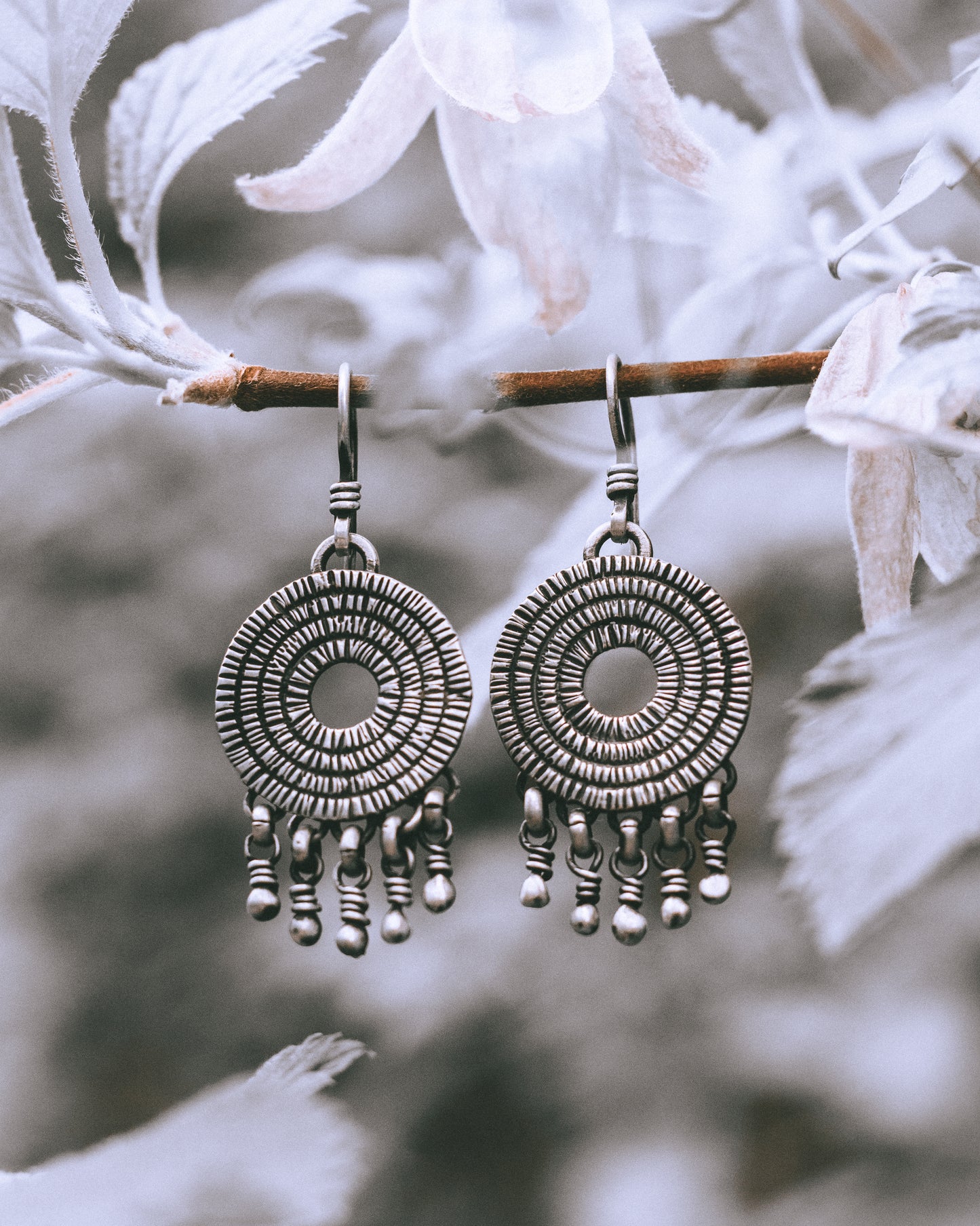Labyrinth Medallion Earrings