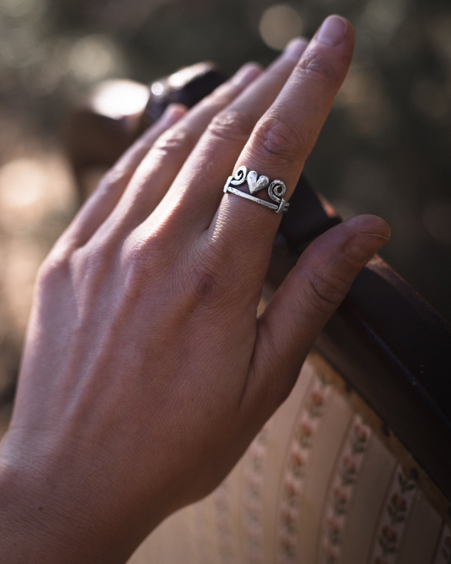 Heart Scroll Ring