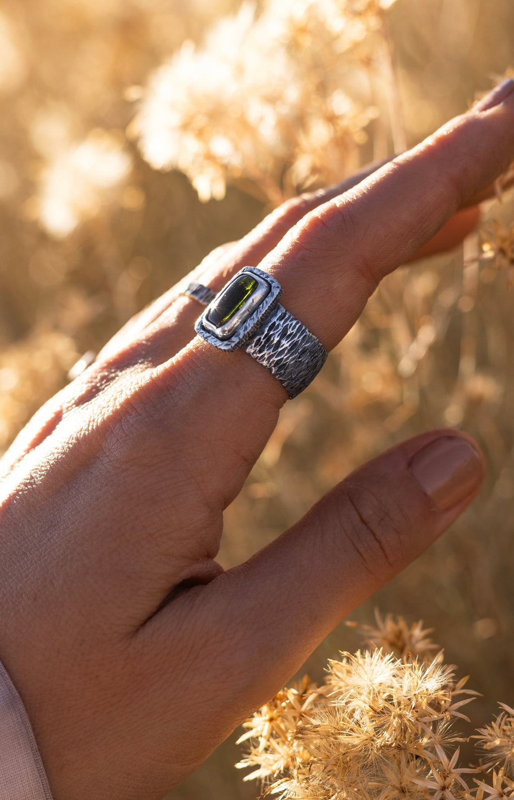 Green Tourmaline Ring