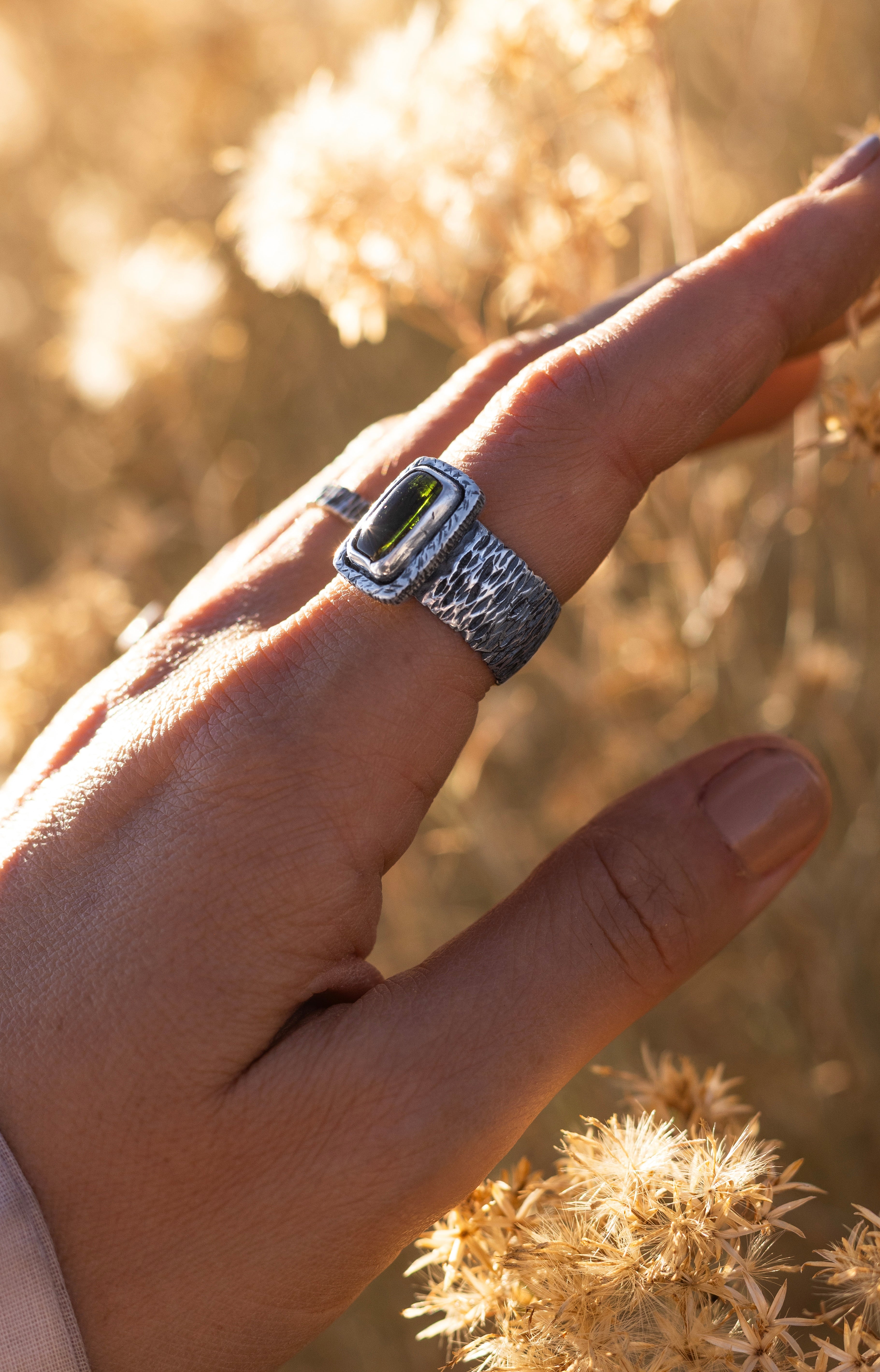 Green Tourmaline Ring