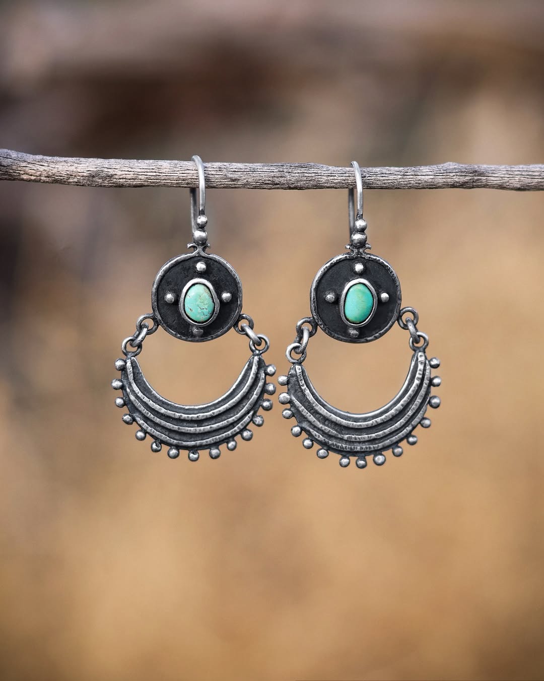 Turquoise Lune Earrings