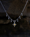 Yellow Sapphire Star Beam Necklace
