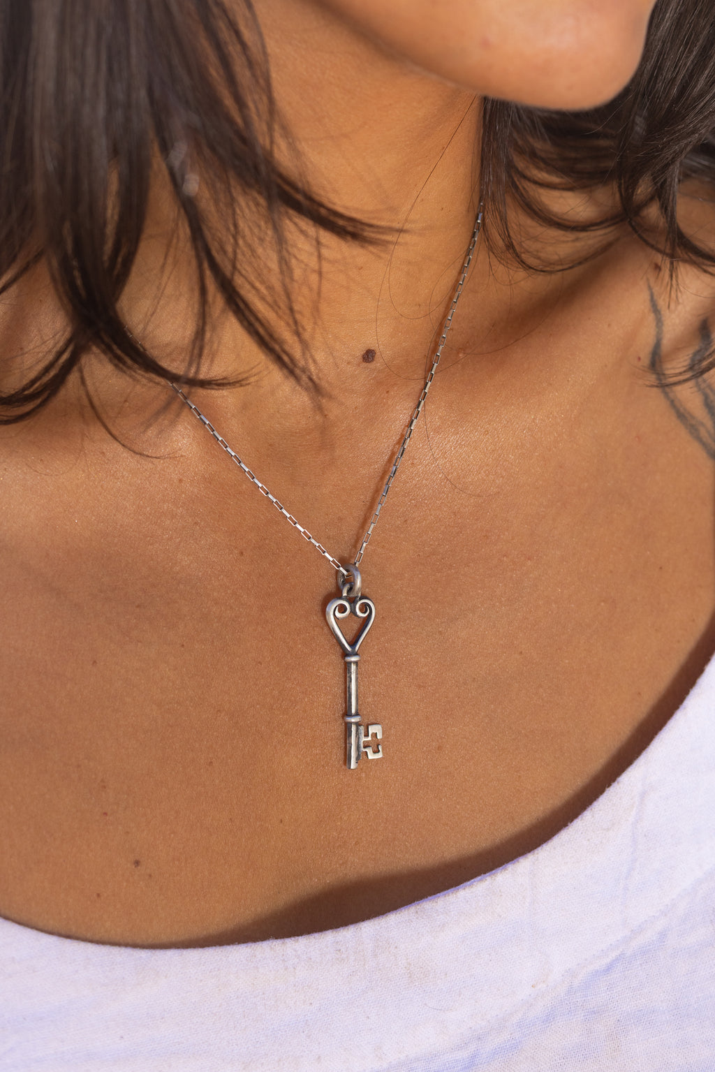 Heart Key Necklace