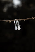 Garnet Medallion Earrings
